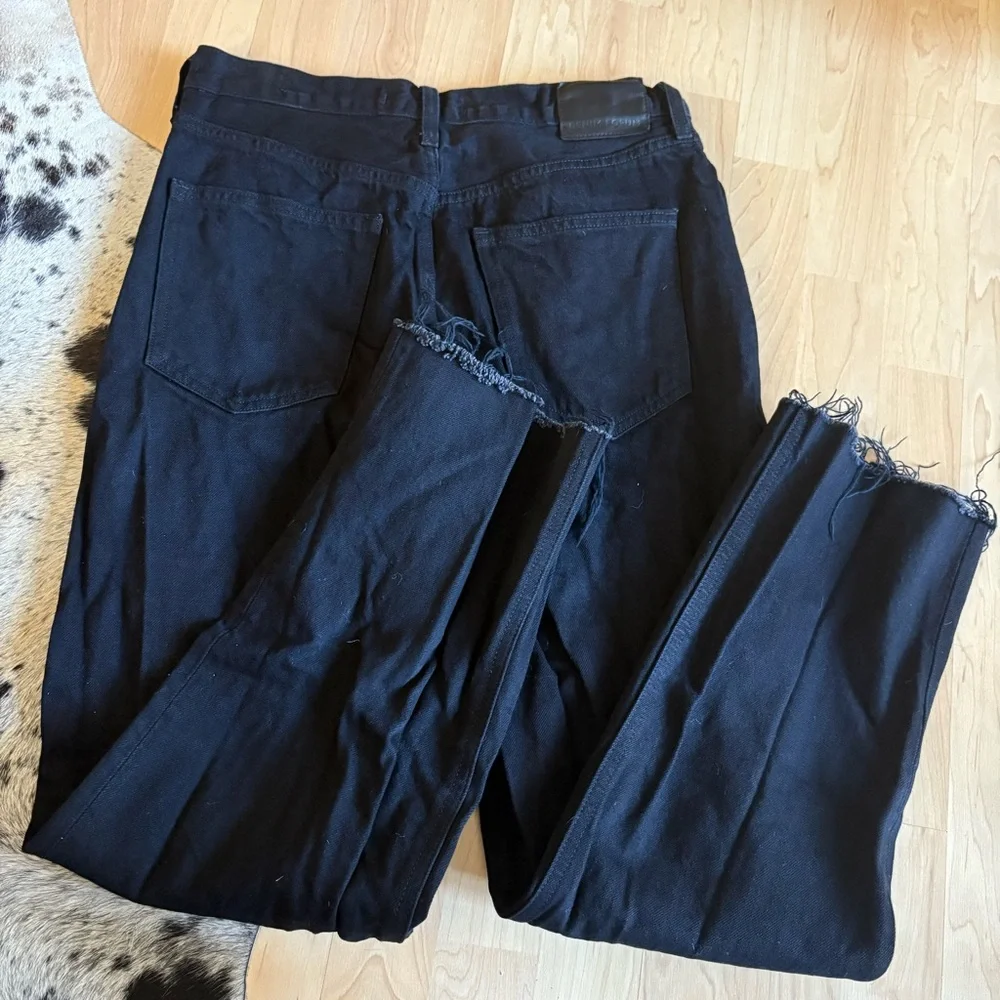 DENIM FORUM ARITZIA The Joni High Rise Loose Jeans Black‎ Size 28